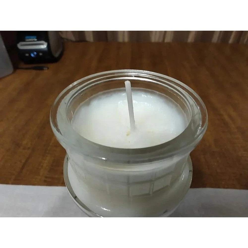 Handmade Coconut Scented Candle in Red Lobster 35th Anniversary Lighthouse Glass